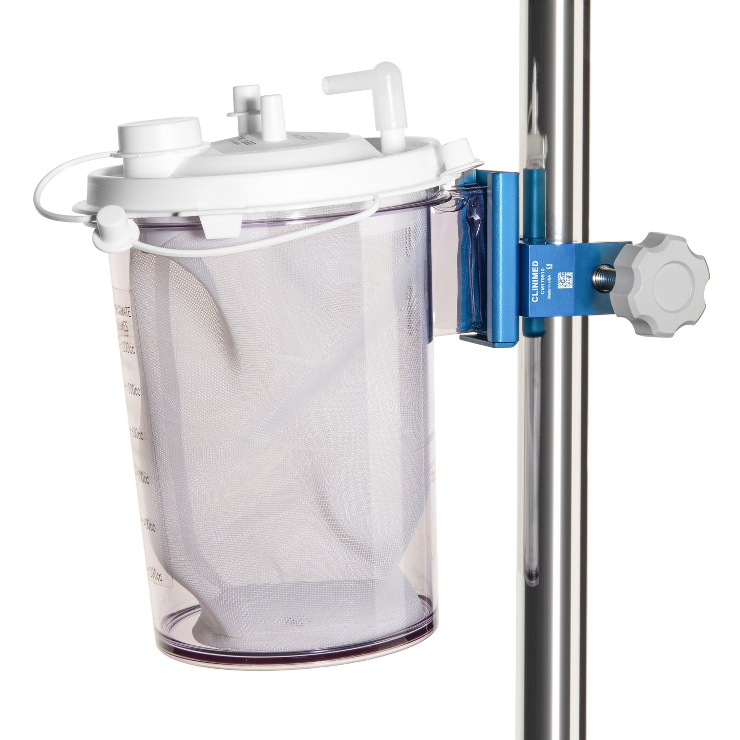 CLINIMED universal IV Pole clamp exclusively for Shippert Filtron™ Canisters