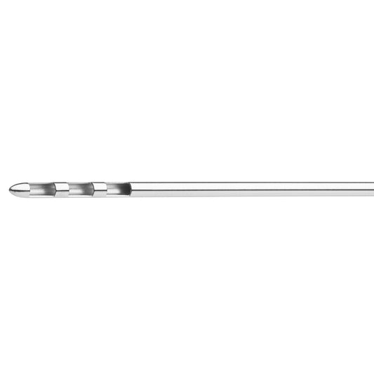 Rasping 3x1 linear vent cannula, 90° of extraction