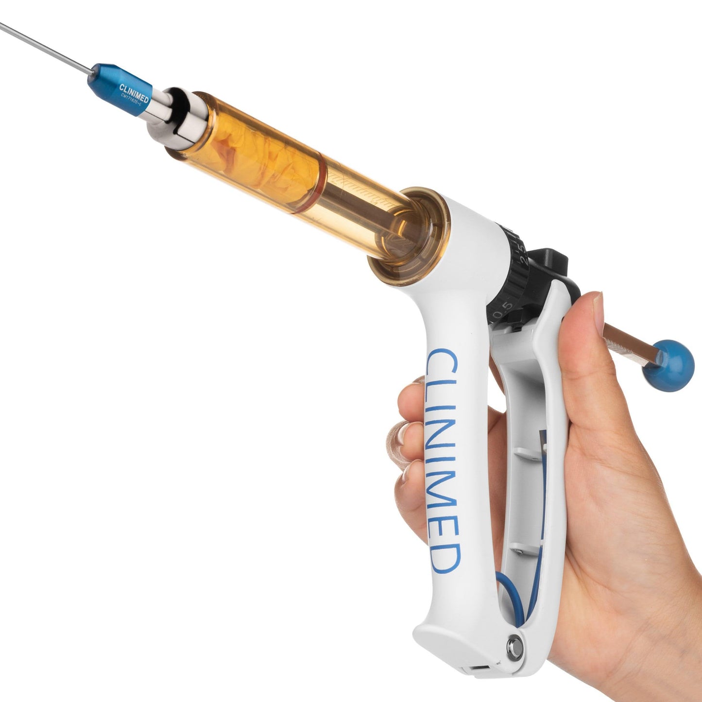 Large volume fat grafting syringe gun